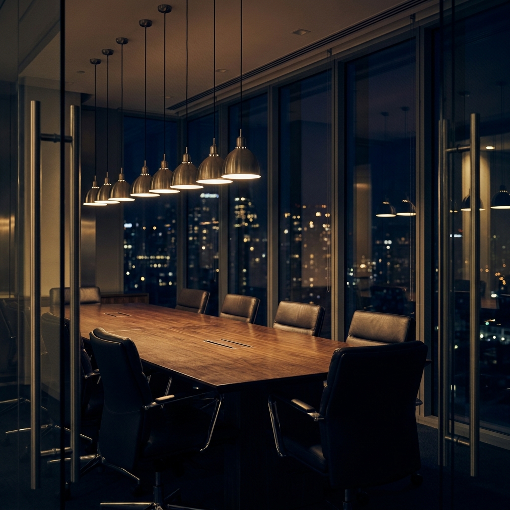 Boardroom prepared for transaction execution work